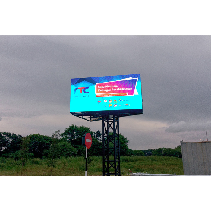 CE commercial outdoor advertising electronic P10 energy saving ad big led screen display billboards