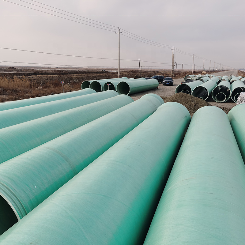 FRP GRP fiberglass pipe for sewage water FRP sewage pipe