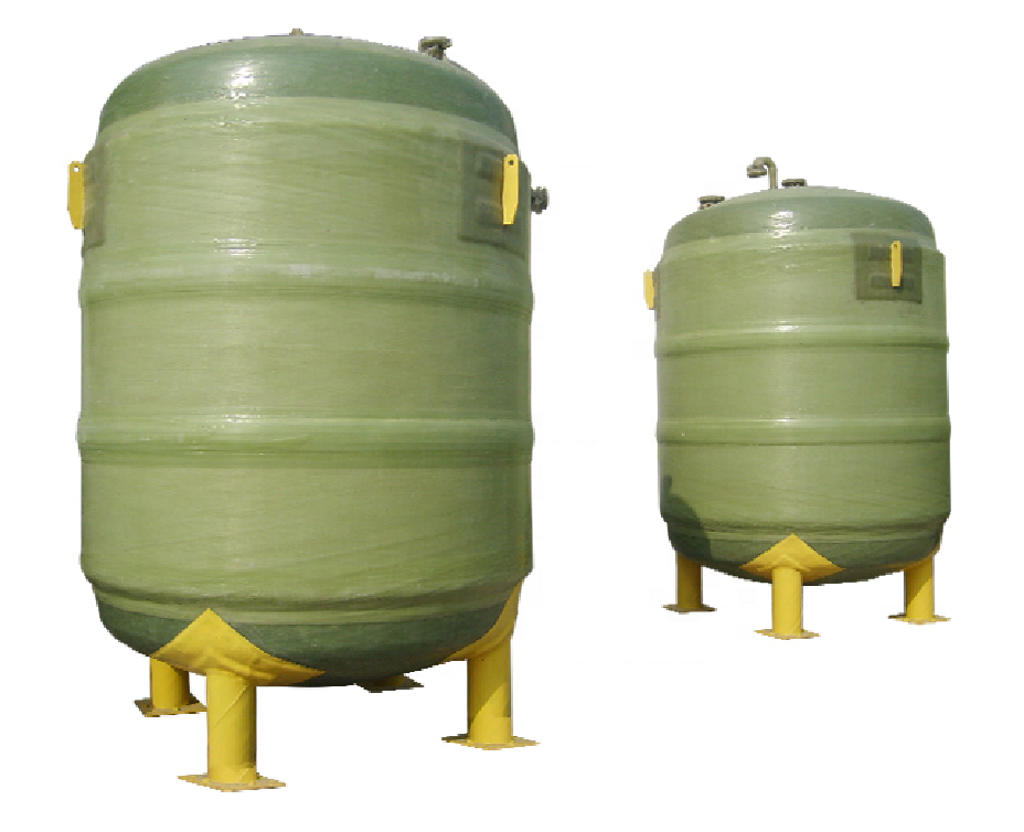 Filament winding FRP HCL storage tank acid tank fiberglass horizontal tank