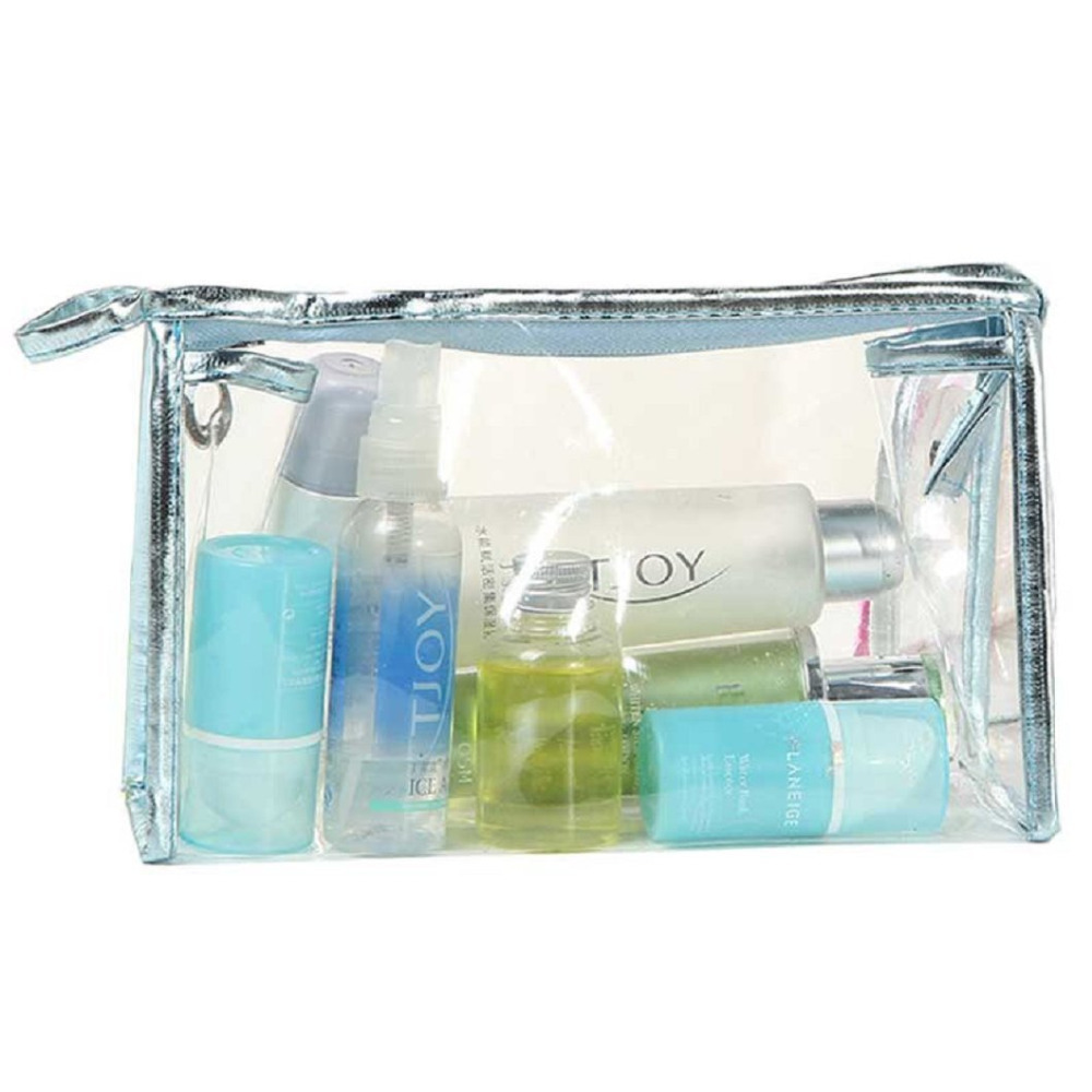 Plastic Clear Vinyl Cosmetic Bag Train Transparent PVC Cosmetic Bag