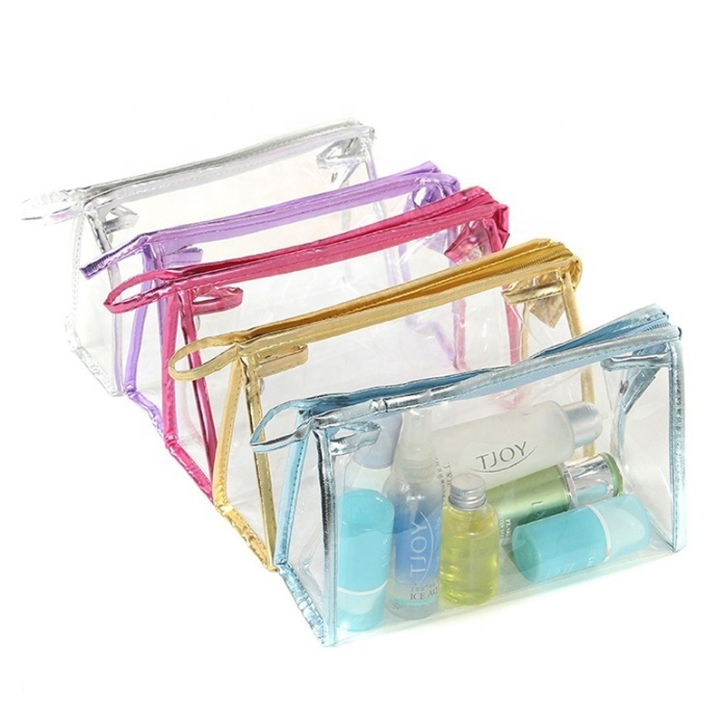 Plastic Clear Vinyl Cosmetic Bag Train Transparent PVC Cosmetic Bag