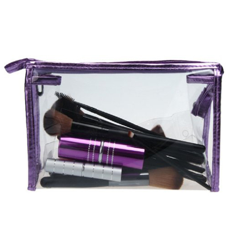 Plastic Clear Vinyl Cosmetic Bag Train Transparent PVC Cosmetic Bag