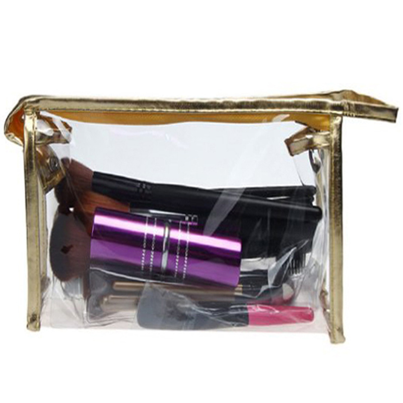 Plastic Clear Vinyl Cosmetic Bag Train Transparent PVC Cosmetic Bag