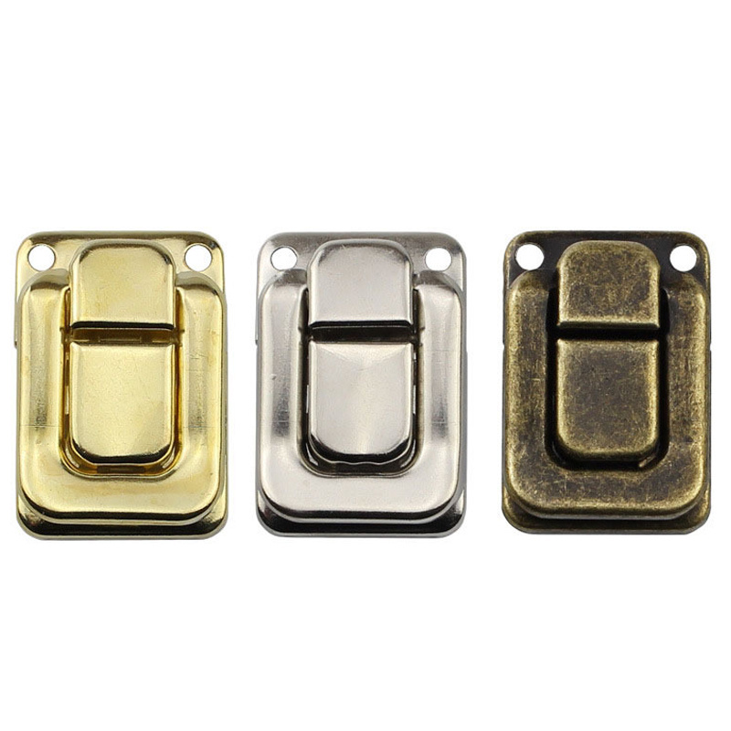 Gold Silver Color Luggage Accessories Box Clasp Buckle Luggage Lock Box Spring Buckle Buckle Wooden Box Me Deduction