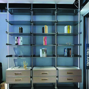 Industrial Style Multi-functional Display Racks Book Shelves Aluminum Displaying Book Shelf