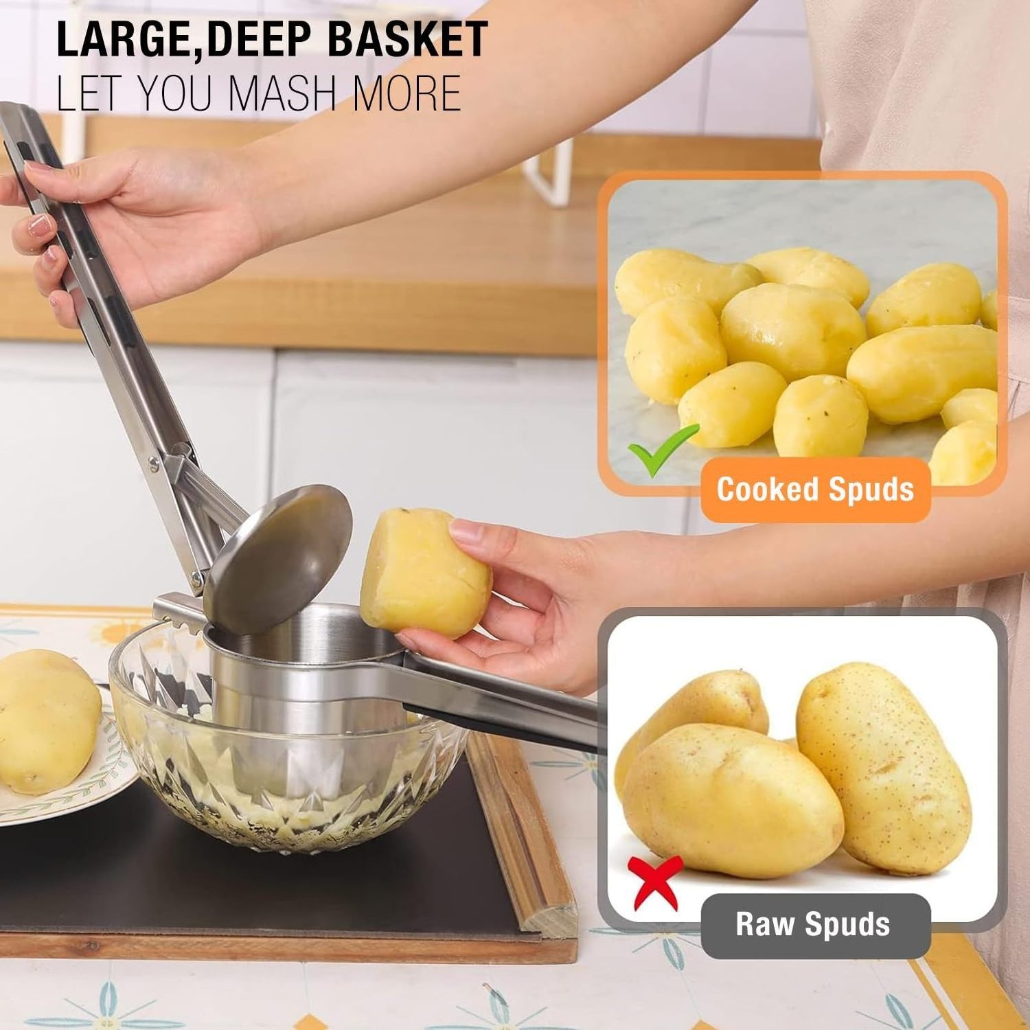 Potato Ricer For Mashed Potatoes  Potato Masher