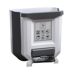 Gallon Kitchen Compost Bin for Counter Top or Under Sink Hanging Small Trash Can  for Cupboard/Bathroom