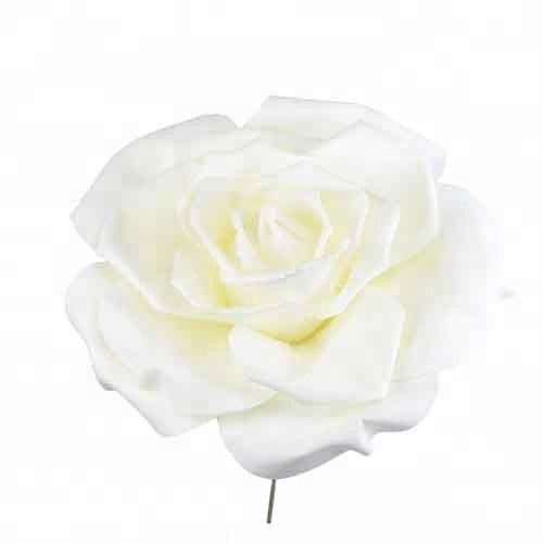 ISEVIAN Large Artificial Flower Heads Giant PE Foam Rose Flower Head for Wall Decoration