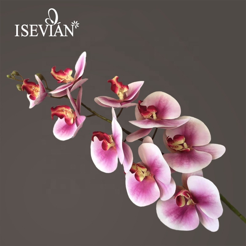 ISEVIAN Real Touch Phalaenopsis Orchid Artificial Orchids Flowers for Wedding Decoration