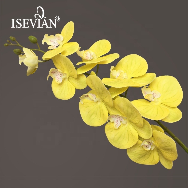 ISEVIAN Real Touch Phalaenopsis Orchid Artificial Orchids Flowers for Wedding Decoration