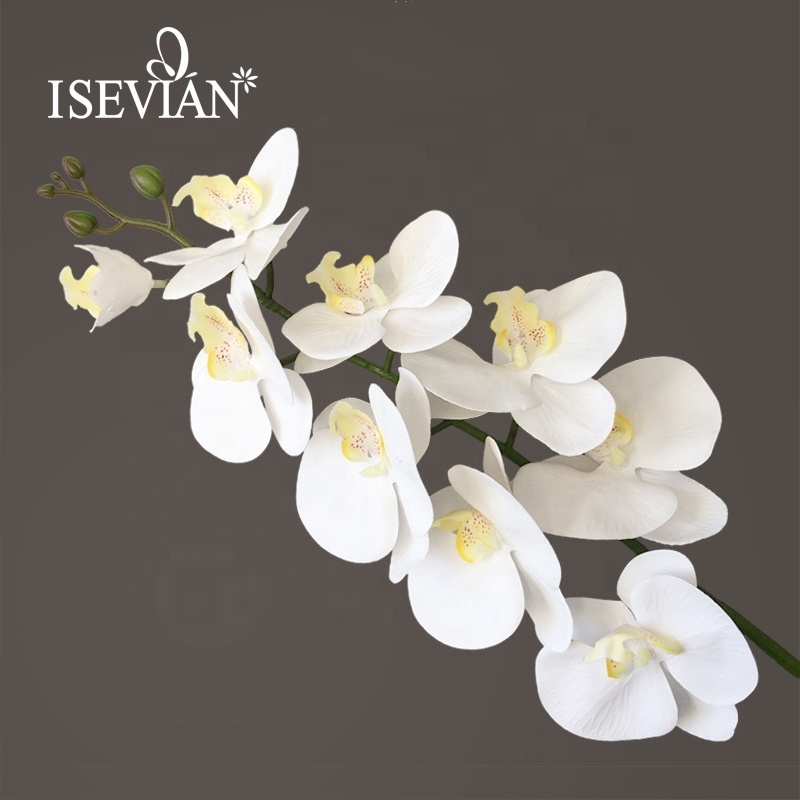 ISEVIAN Real Touch Phalaenopsis Orchid Artificial Orchids Flowers for Wedding Decoration