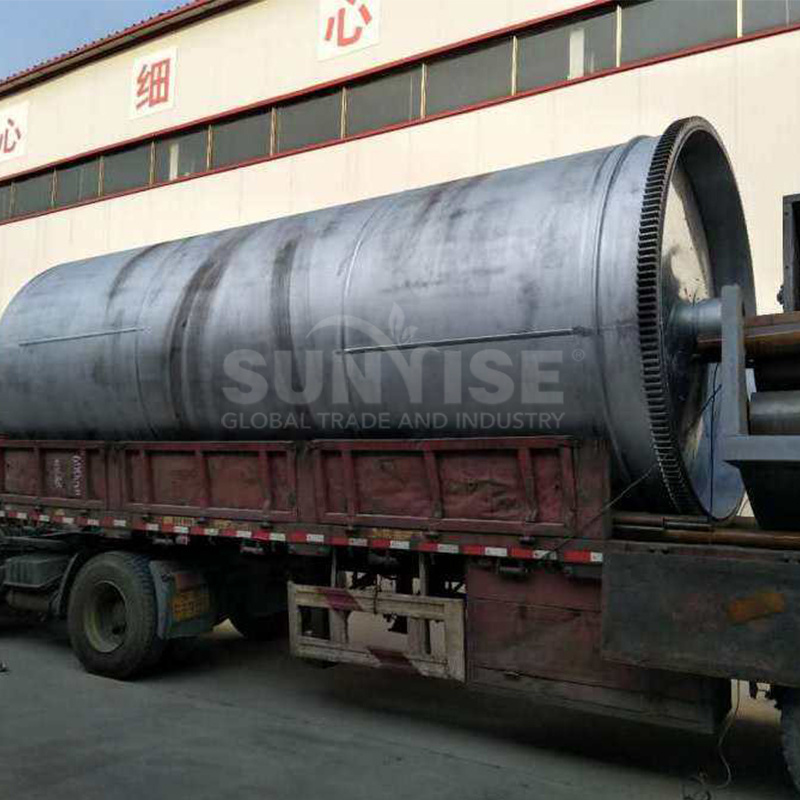 Automated Rubber Pyrolysis Oil Fuel Oil Production Line Pyrolysis Plastic Rubber Car Tires