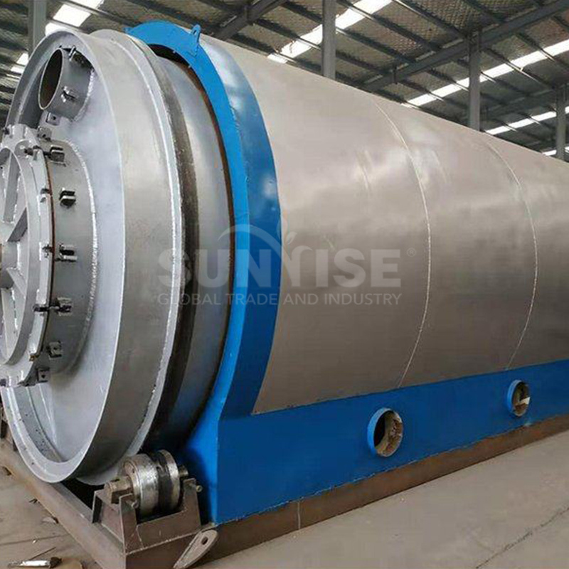 Automated Rubber Pyrolysis Oil Fuel Oil Production Line Pyrolysis Plastic Rubber Car Tires