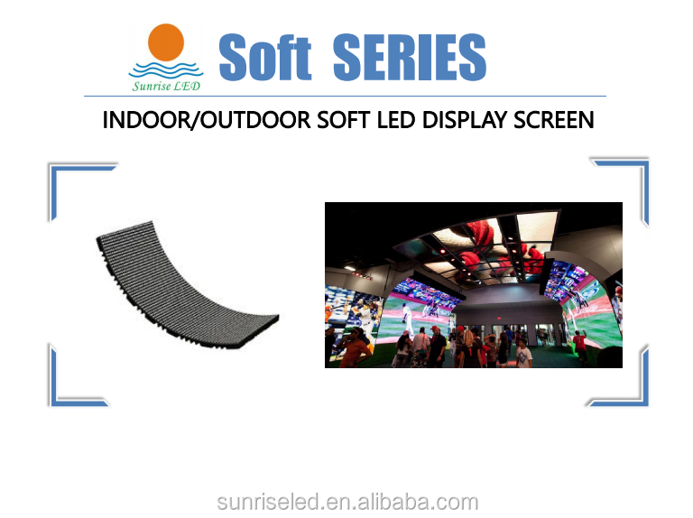 Shenzhen factory curved led display module indoor flexible led panel P2 full color soft led module display screen