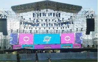 Sunrise 2 by 3 meters led screen p2.5 64x64 led screen panel