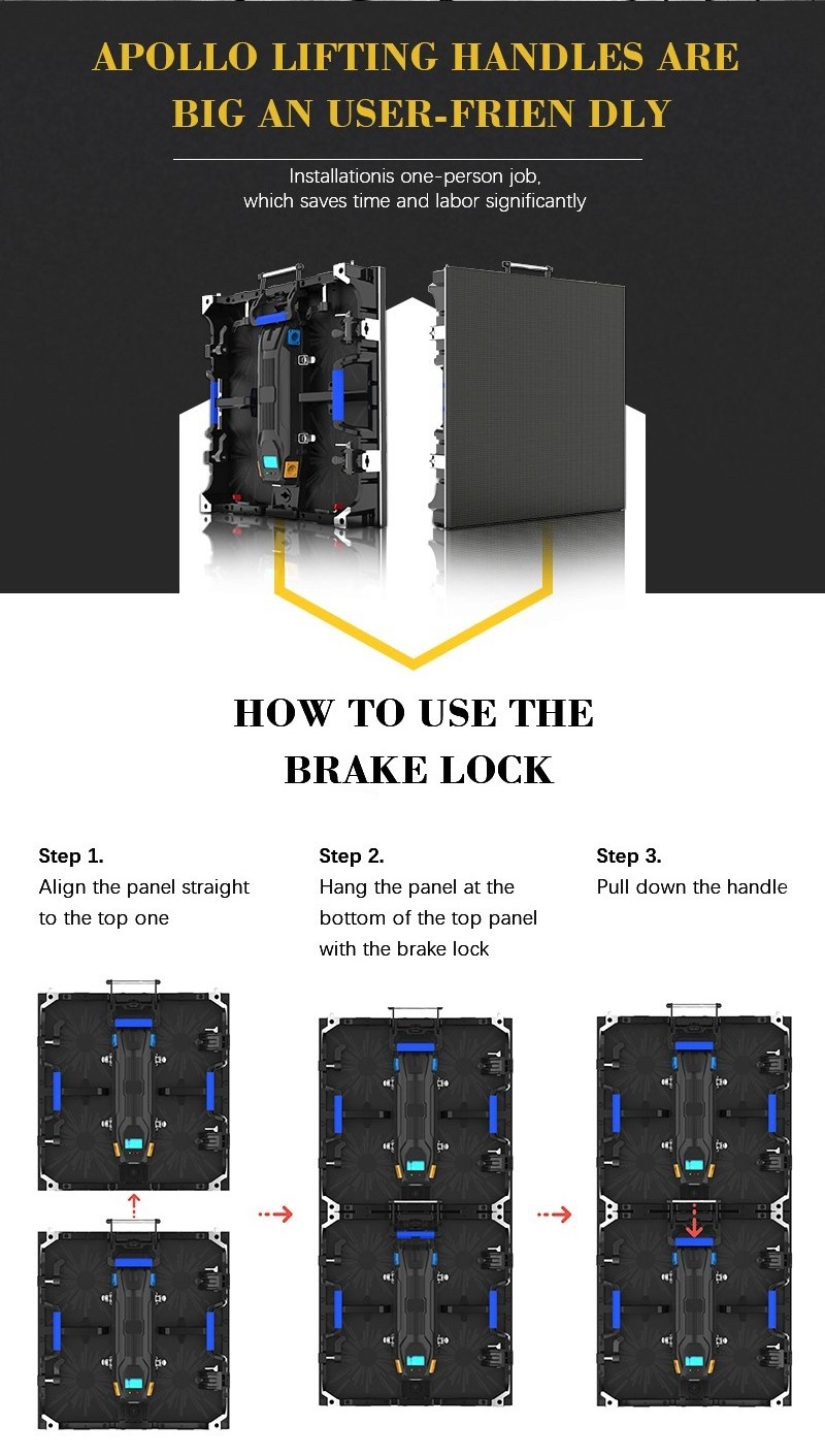 Indoor full colour p1.923 p2.604 wall Screen screen LED video dicolor rental led display