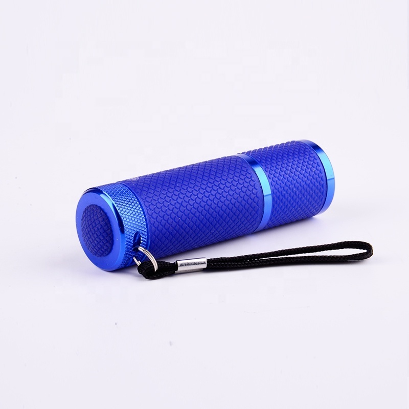 Custom Color Mini Strong Powerful Aluminum Led Keychain Torch Light Battery Powered Led Light Flashlights