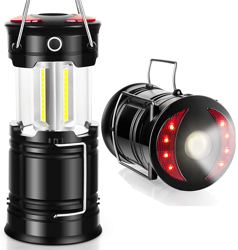 New Arrival Extendable 2 in 1 Battery Operated COB Led Camping Lantern For Emergency