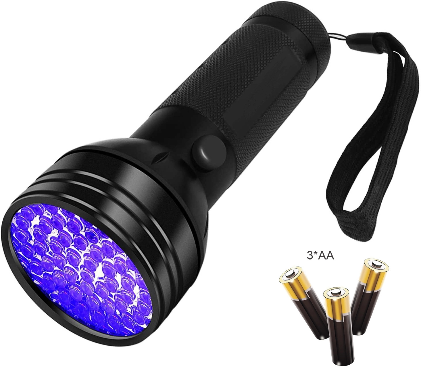 Best Selling 51UV LED Ultraviolet 360nm to 400nm High Power Black Light Detector Scorpion Fluorescent Flashlight For Money