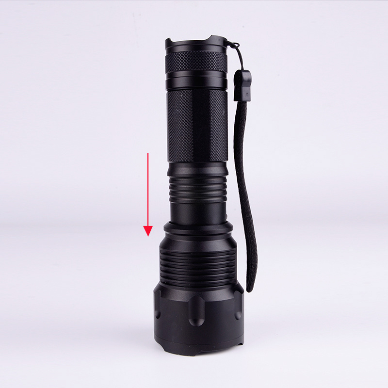 Best Quality High Lumen T6 Led Rechargeable Flashlight Outdoor Hiking Camping Hunting Large Aperture Flashlight