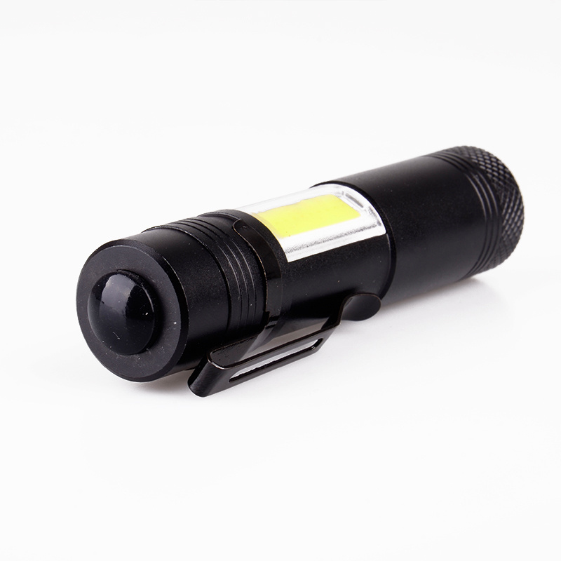 Wholesale High Power COB LED Portable AA 1.5V Super Bright Aluminum Alloy Mini Torch led Flashlight