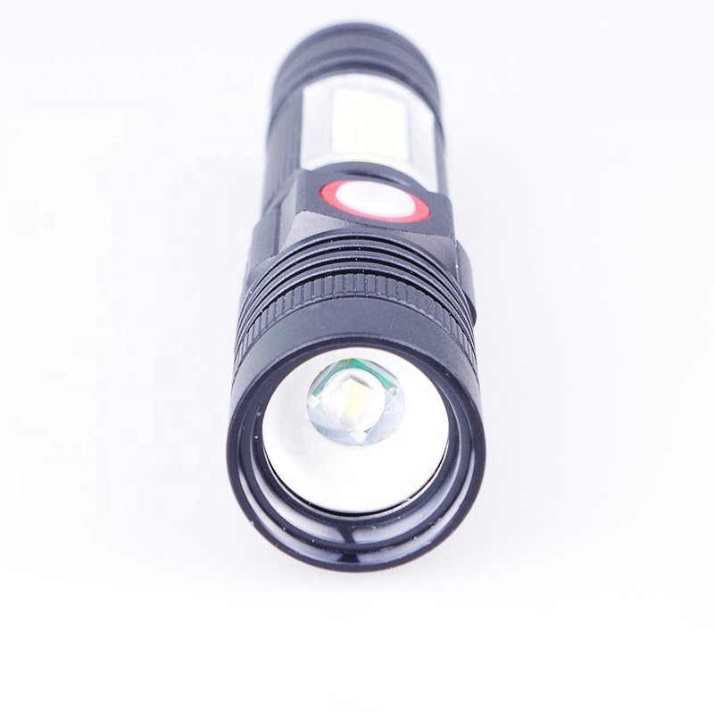 Factory Price Super Bright Zoom Tactical Flashlight T6 COB LED USB Rechargeable Magnetic High Power Led Focus Torch