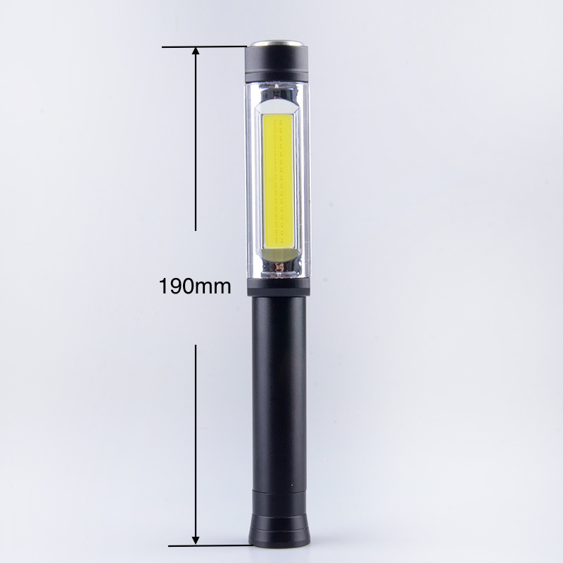 Unique 5 Watt COB LED 400 Lumen 3*AA Battery Aluminum Alloy Magnetic Metal Nebo Flashlight With Red Strobe