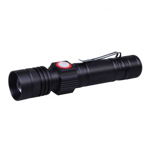 Portable High Power Rechargeable USB Zoom Directly Charging Torch Light LED Flashlight