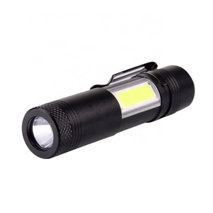 Wholesale High Power COB LED Portable AA 1.5V Super Bright Aluminum Alloy Mini Torch led Flashlight