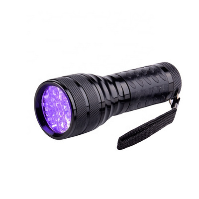 21 LED Ultra Violet Aluminum Alloy Scorpion 365nm UV Flashlight