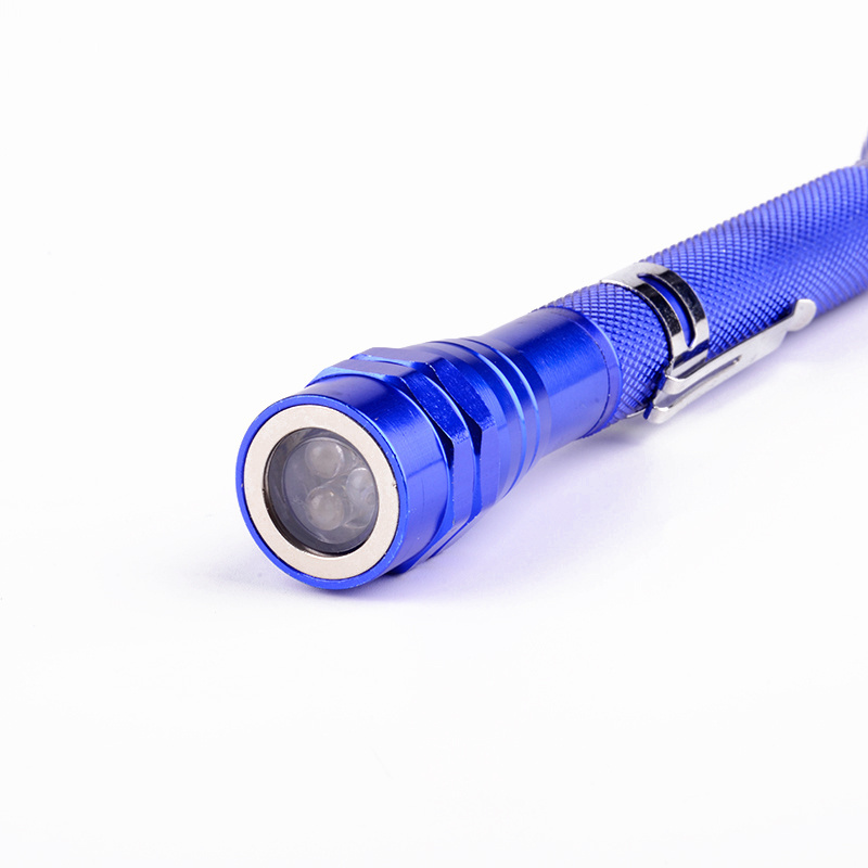 Hot Sale Super Light Aluminum Led Torch Magnetic Telescopic Flexible Tactical Flashlight With Pick Up Tool