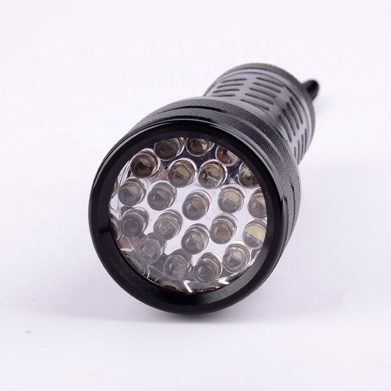 21 LED Ultra Violet Aluminum Alloy Scorpion 365nm UV Flashlight