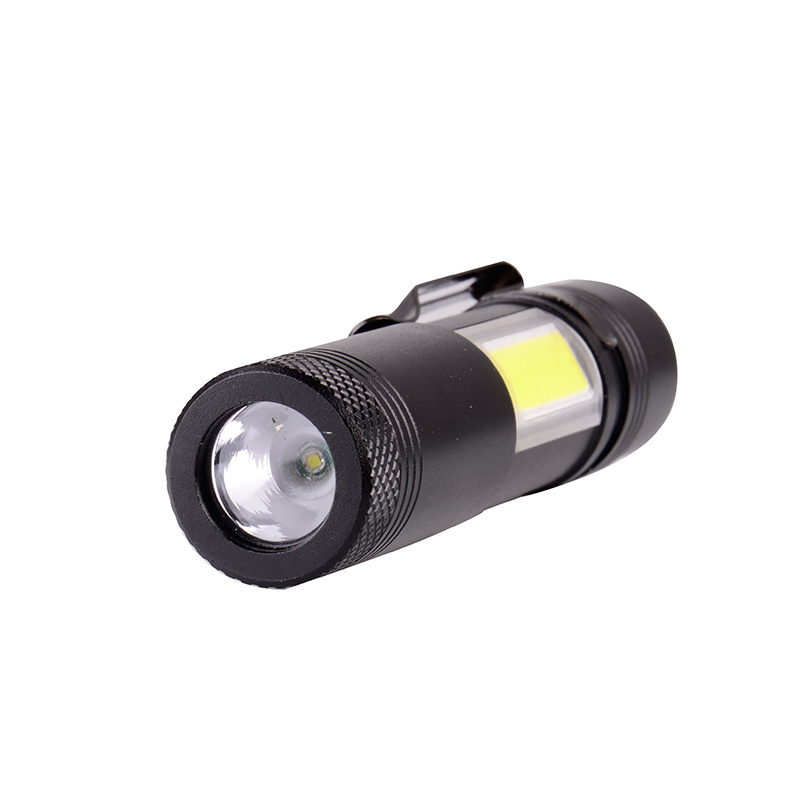 Wholesale High Power COB LED Portable AA 1.5V Super Bright Aluminum Alloy Mini Torch led Flashlight