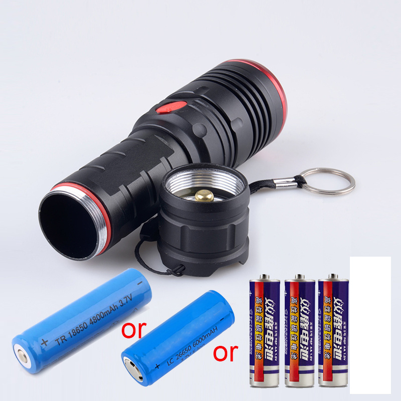 Powerful Strong Light P50 Led Flashlight Waterproof Zoomable Rechargeable USB Led Torch Tactical Flashlight