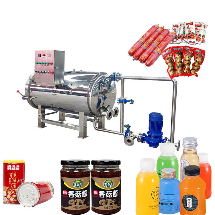 Commercial Pressure Canner Sterilizer Automatic Sea Cucumber Food Retort Machine