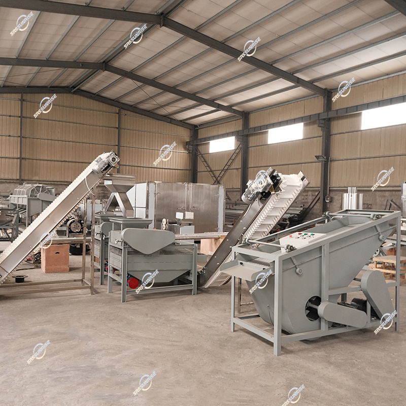 Hot Sale Automatic Processing Plant Equipment Hazelnut Pecan Nut Almond Breaking Shelling Cracking Machine