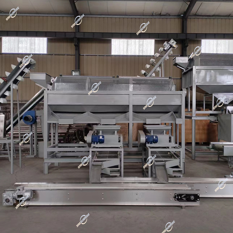 Hot Sale Automatic Processing Plant Equipment Hazelnut Pecan Nut Almond Breaking Shelling Cracking Machine