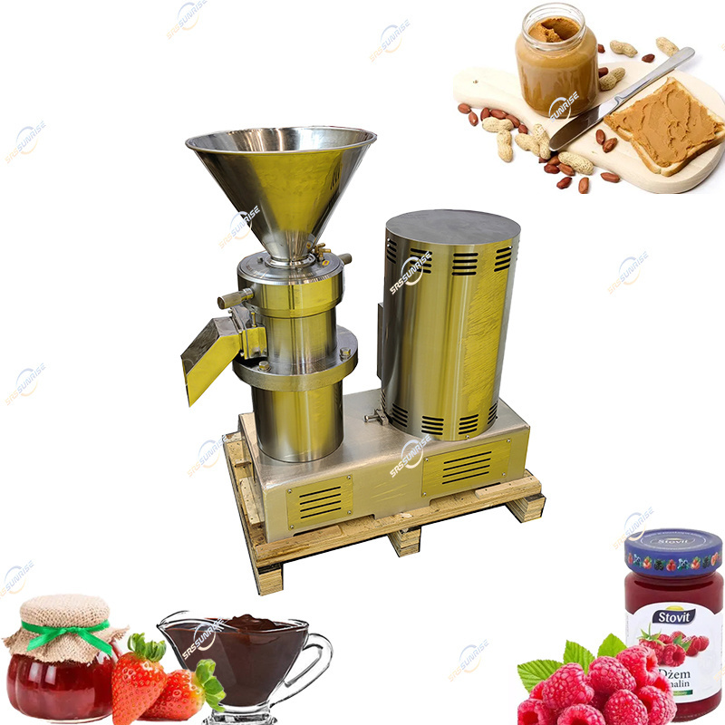 Food Colloid Mill Chickpea Cocoa Bean Sesame Nuts Paste Grinder Grinding Maker Making Machine For Peanut Butter Processing