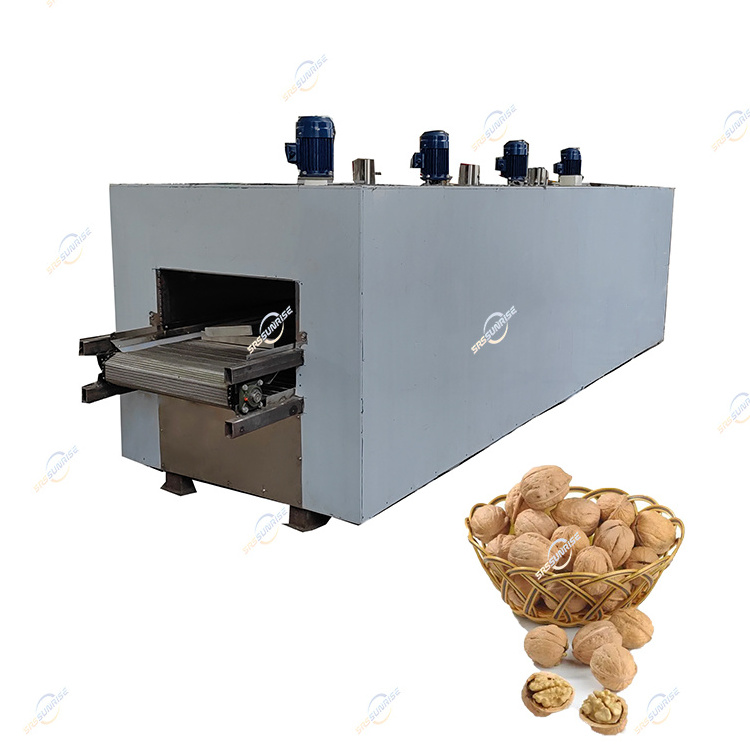 Large Capacity Production Roasted Corn Baking Continuous Chestnut Gas Peanut Chickpea Roasting Machine