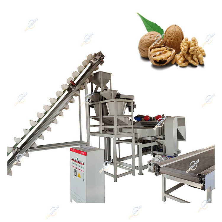 Sheller Professional Automatic Pecan Nuts Hulling Grading Shelling Machine Walnut Processing Equipment