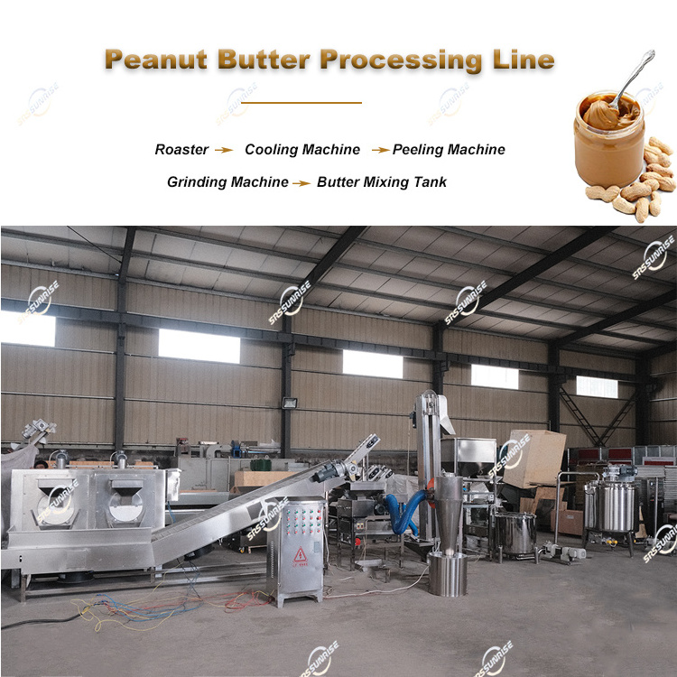 Production Line Tahini Shea Nut Hazelnut Almond Cashew Peanut Sesame Paste Butter Making Processing Machine Price