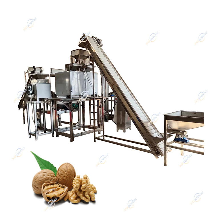 Sheller Hot Sale Automatic Black Pecan Walnut Nuts Shelling Cracker Cracking Hulling Breaking Machine