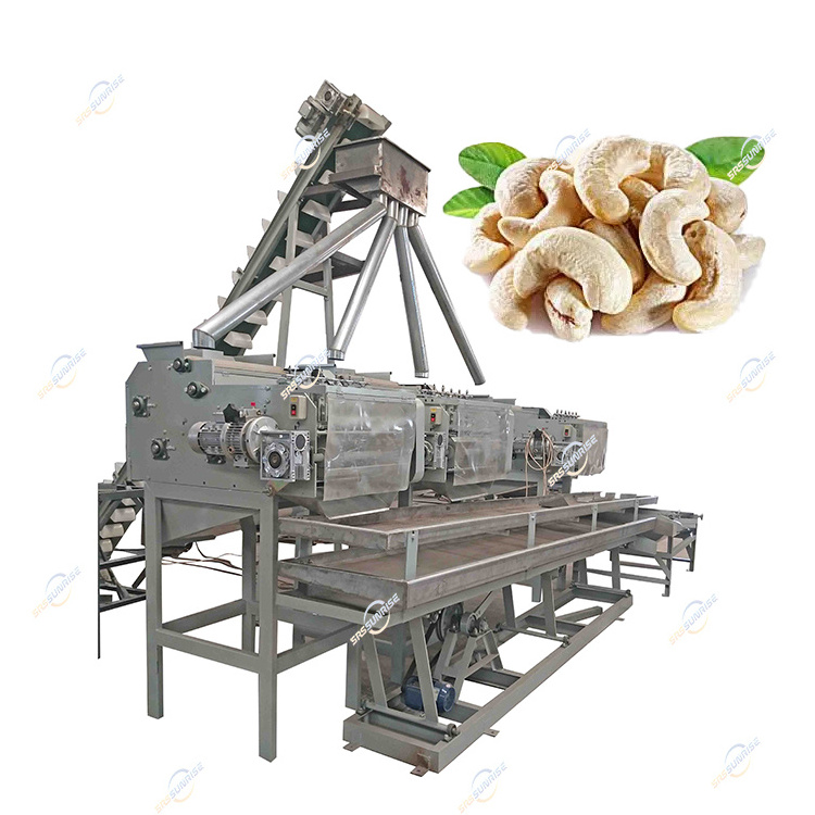 Automatic Sheller Cashew Nut Shell Breaking Removing Dehulling Processing Cashew Cracker Shelling  Machine