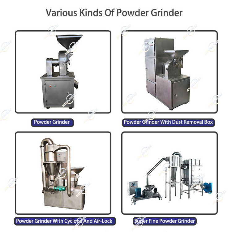 Industrial Knife Dry Kava Root Cocoa Coffee Bean Salt Sugar Fine Powder Making Grinder Grinding Machine