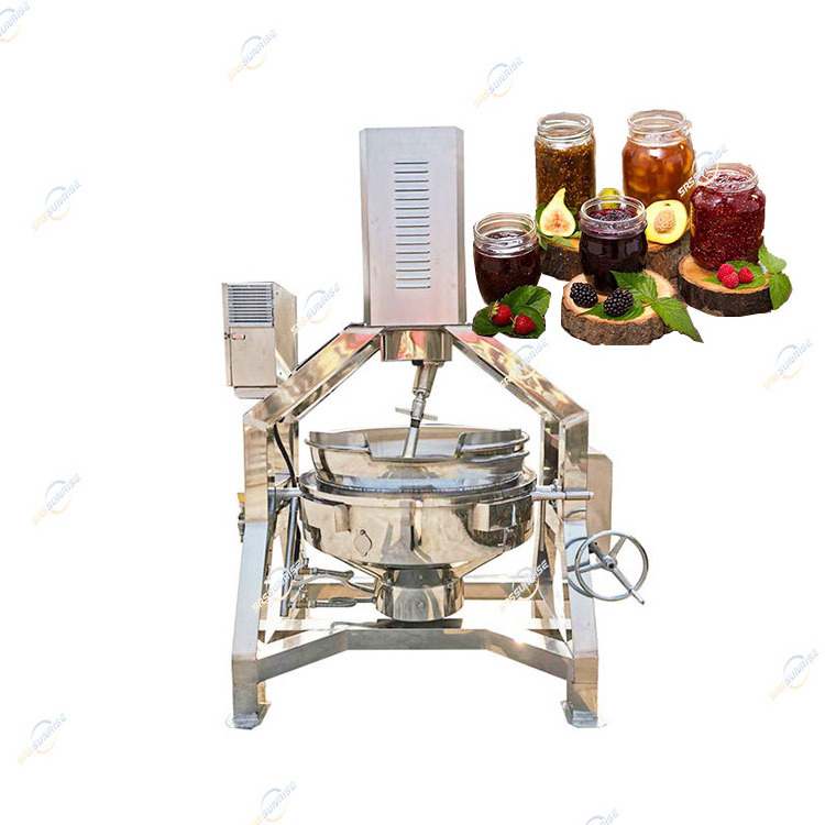 Widely Used Large 500 500 L Gas Electric Steam Fruit Strawberry Jam Cooking Jacket Kettle