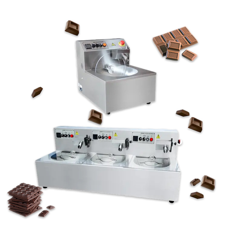 Plant Mini Processing Equipment Tempering Enrobing Chocolate Bar Making Machine For Small Production