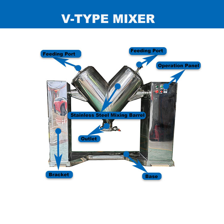 3D Powder Mixer 50Kg 100Kg 200Kg 300Kg Protein Herbal Vitamin Spices Powder Blender Mixer