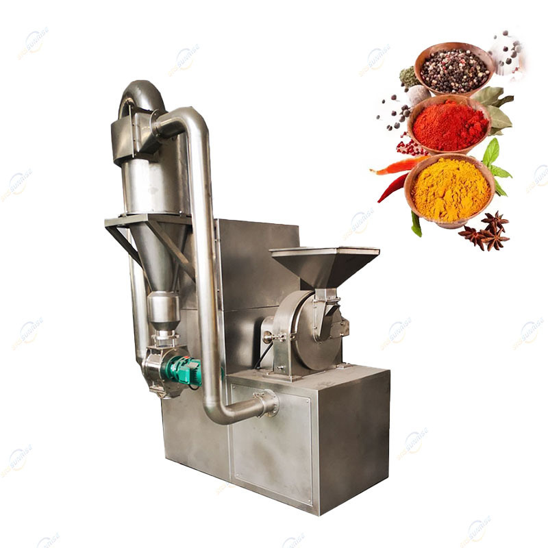 Cyclone Cassava Tea Leaf Turmeric Herb Masala Electric Red Chili Chilli Pepper Spice Mill Powder Grinding Grinder Machine