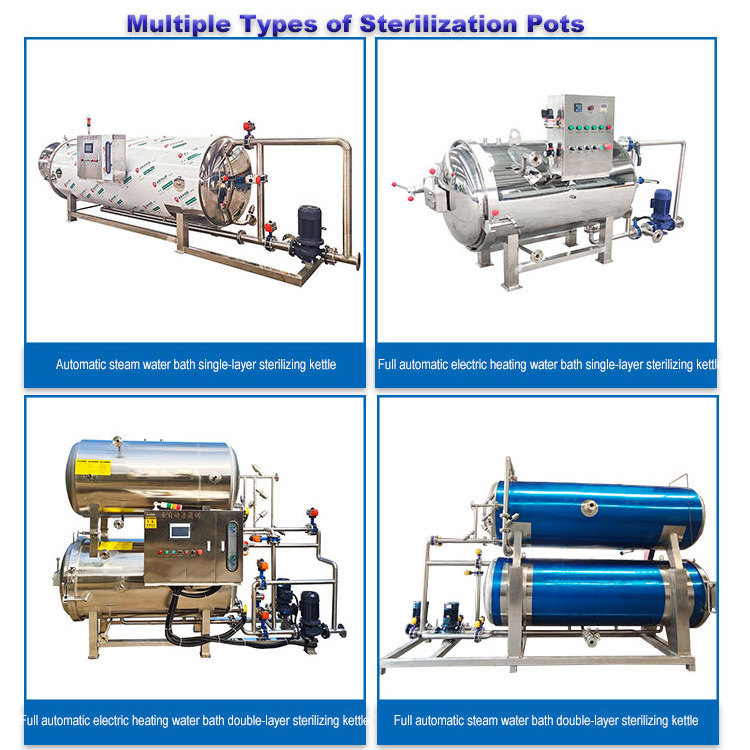 High Quality Pouch Bottle Plastic Bag Sterilization Machine/Retort Autoclave For Mushroom Cultivation Sterilizer