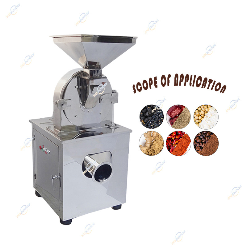 Industrial Knife Dry Kava Root Cocoa Salt Coffee Bean Sugar Spices Powder Making Grinder Grinding Machine